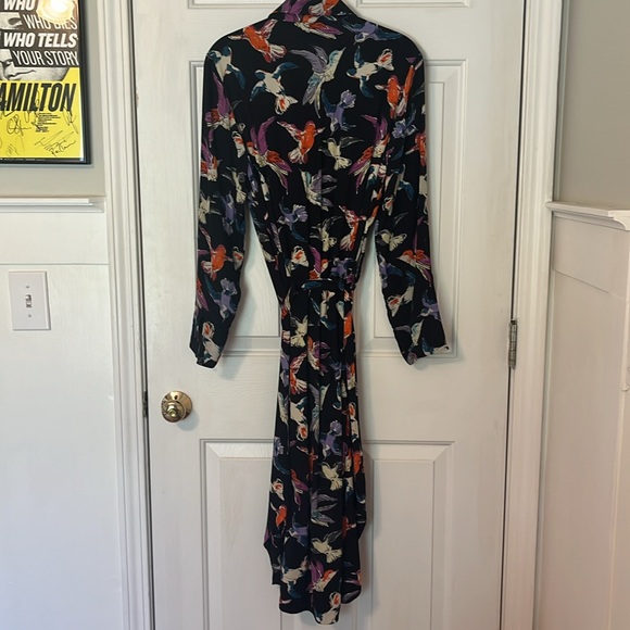 Maeve by Anthropology Long Sleeve Bird Dress Size 4 - Picture 2 of 7